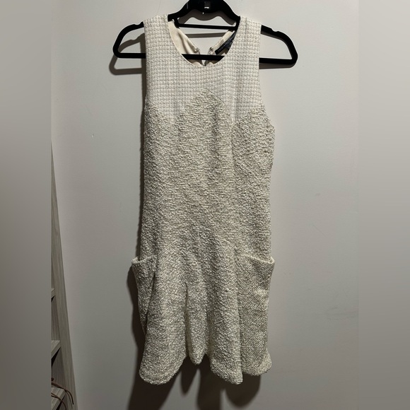 Theyskens theory cream shimmer dress - Picture 1 of 5